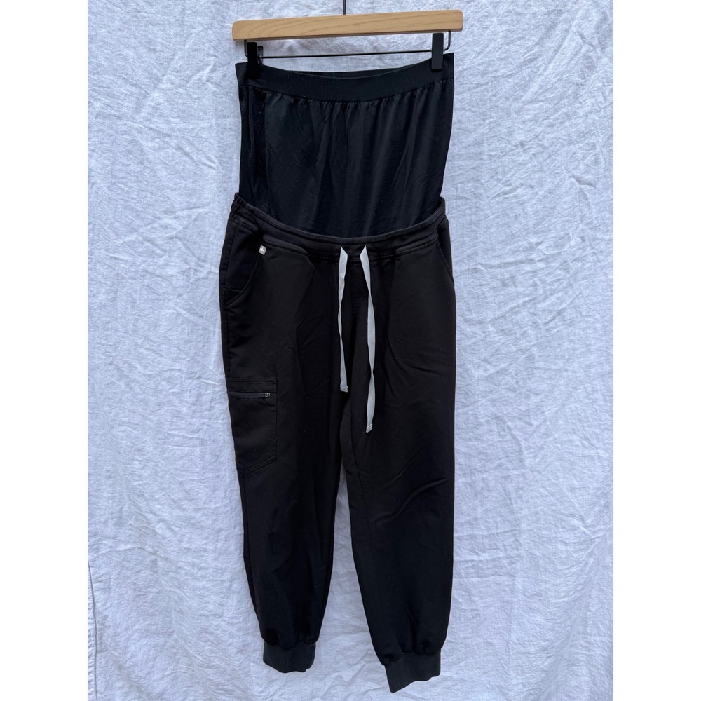 Figs Black Maternity Jogger Pants